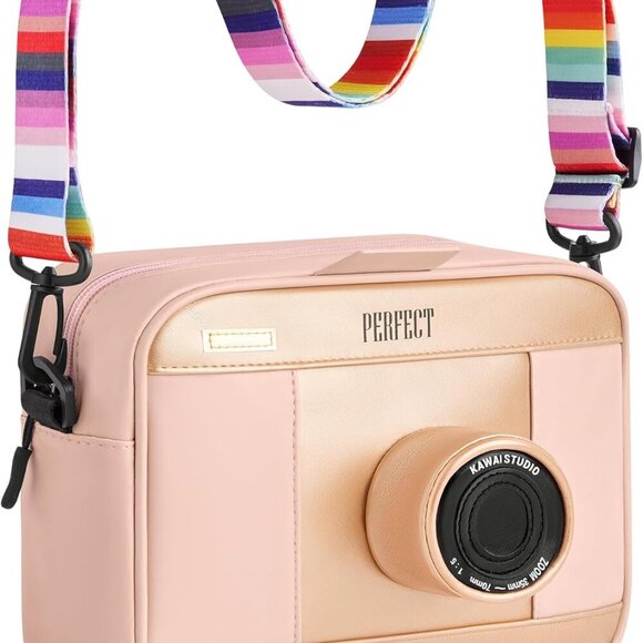 Little Girls PurseBig 9.8 x 7 x 2.8 Inches Kids PurseToddler Purse w/ 2 Co